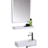 Small Size Mini Tabletop Basin Washbasin Wall Mounted Washbasin Small Wall Mounted Basin Extremely Narrow and Slender 1
