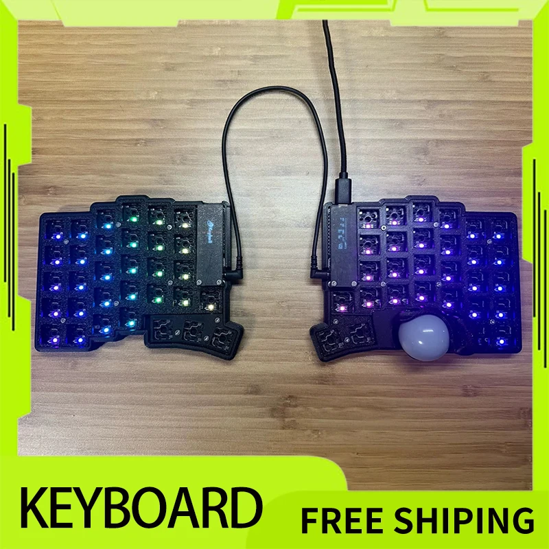 Keyball 39/44/61 Split Keyboard Kit Screen Customized Wired