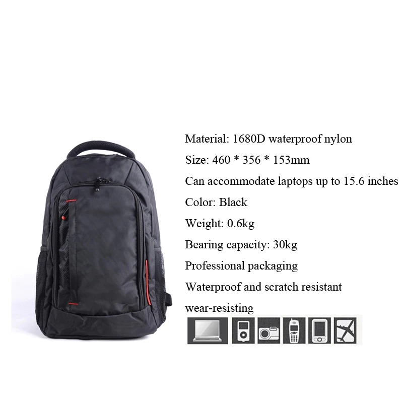 15inch Nylon Large Capacity Business Travel Laptop Notebook Tablet