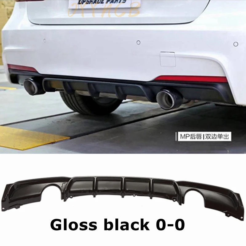 Per Bmw Serie 3 F30 F31 F35 2012-2019 Abs Gloss Black Spoiler M Performance Paraurti Posteriore Lip Diffusore M Sport M3 Diffusore