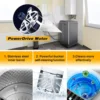 Washing Machine, 25 LBS Full Automatic Portable Washing Machine with 8 Water Levels and 10 Programs Laundry Drain Pump, Grey Low 3