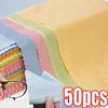 1-50PCS Soft Microfiber Cleaning Cloth High Quality Chamois Glasses Cleaner for Glasses Cloth Len Phone Screen Cleaning Wipes 2