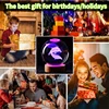 3D Axolotl Laser Engraved Crystal Ball Coloured Night Light,Girlfriend Classmate Wife Children Birthday Gift Home Decoration 6