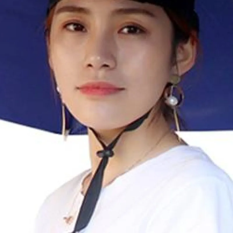 접이식 낚시용 차양 모자 우산 모자 이중층 보호 자외선 차단 우산 모자 야외 낚..