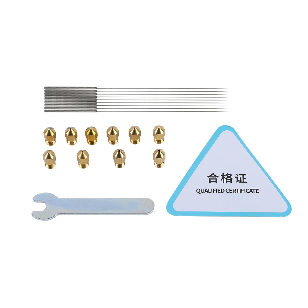CREALITY Nozzle Cleaners Package Tool Repair 3D Printer Accesoires Nozzles 0.3/0.4/0.5/1.2mm Needie Cleaner Open-end Wrench