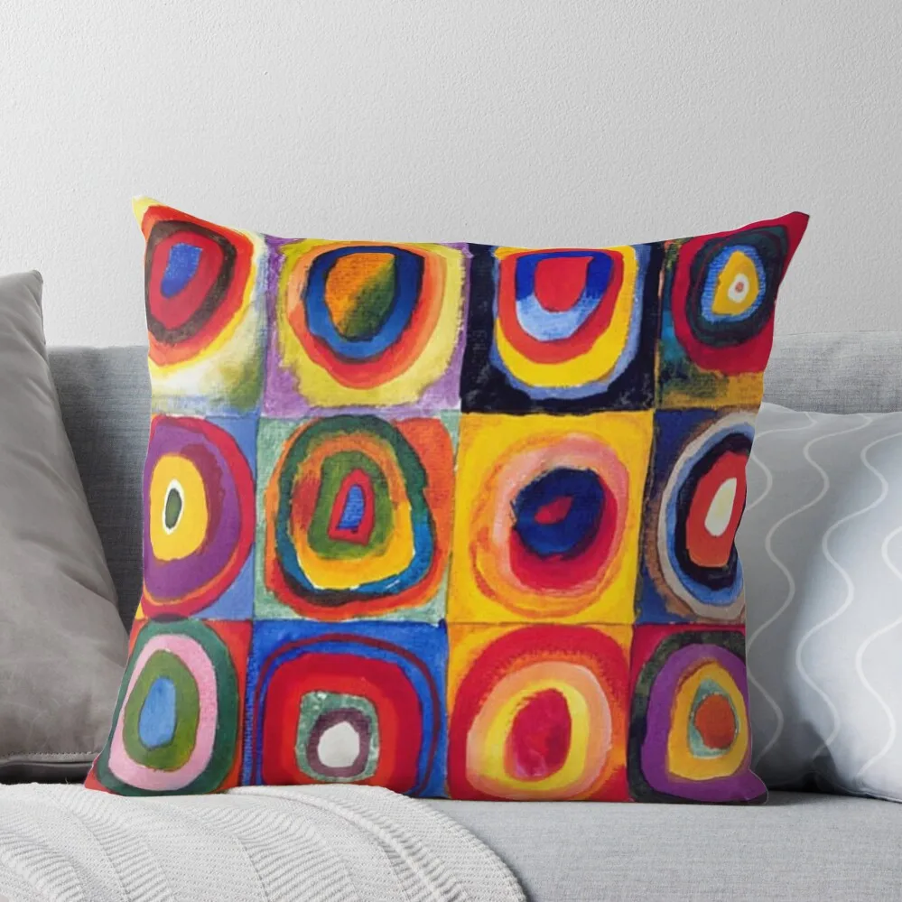 Wassily Kandinsky - Art Throw Pillow Divani Covers Anime Girl Sofa Pillows Covers