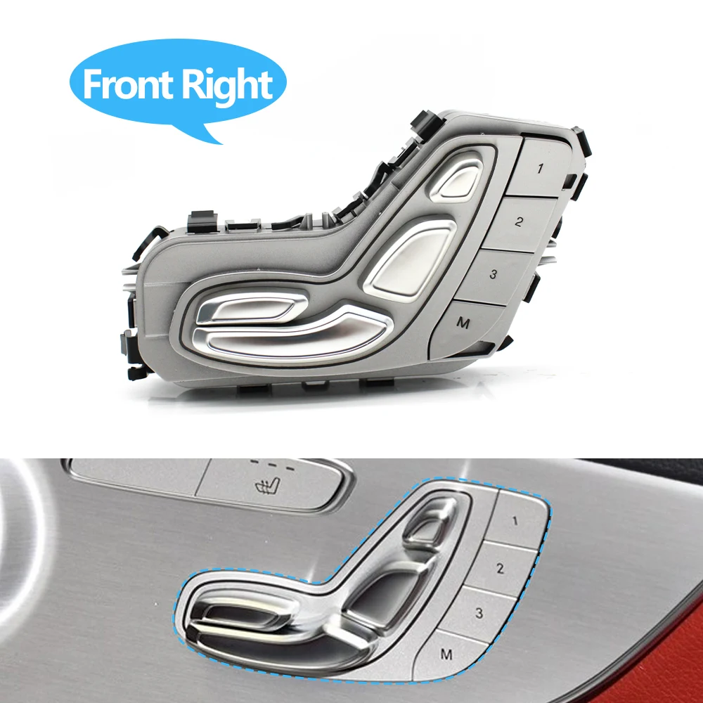 زر تعديل مسند رأس مقعد سيارة بنز