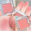 Face Blusher Matte Natural Cheek Tint Brighten Face Waterproof Face Contouring Cosmetics Blush Powder Soft Female Makeup 1pcs 1