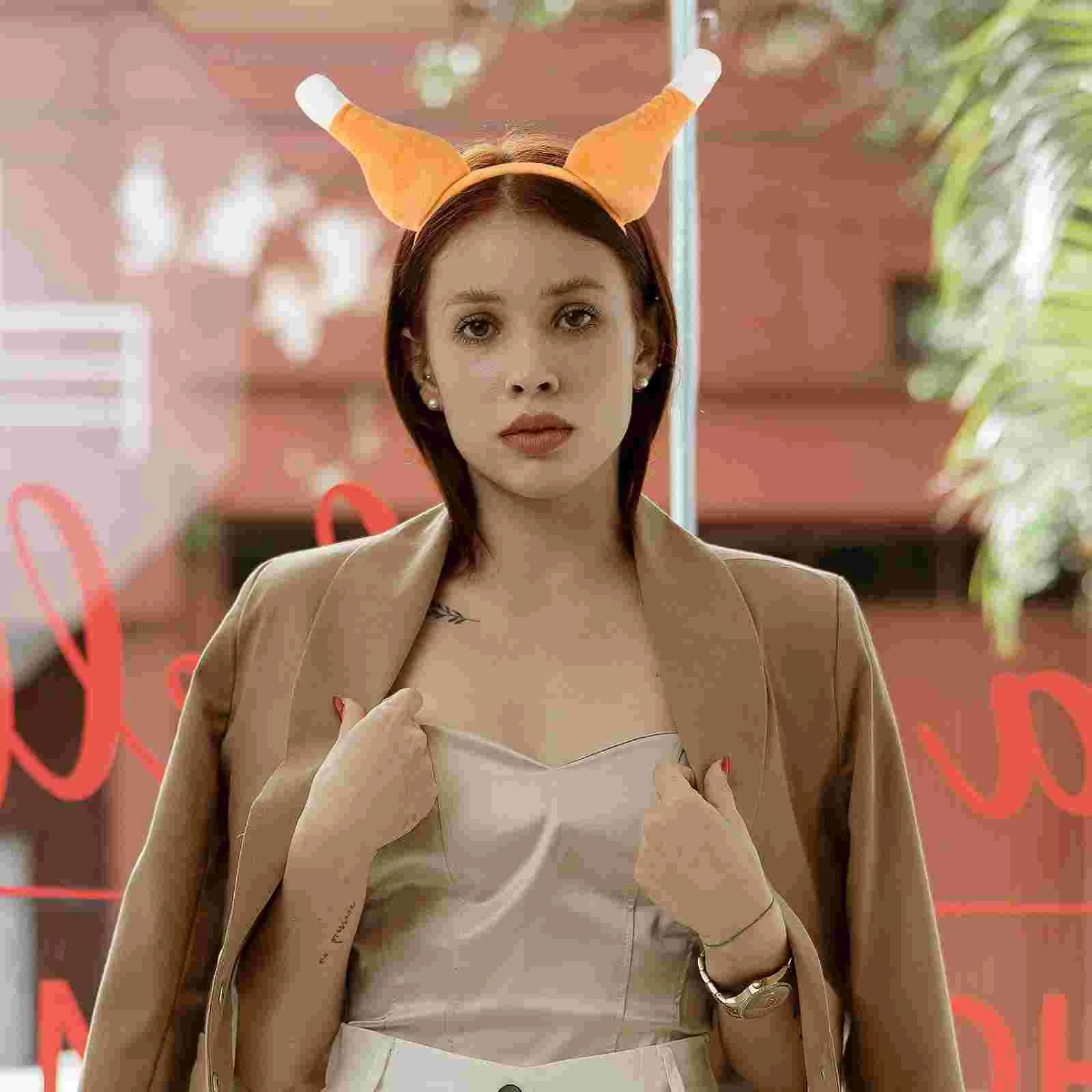 

Thanksgiving Turkey Headband Chicken Leg Hair Band Party Funny Headband Prop