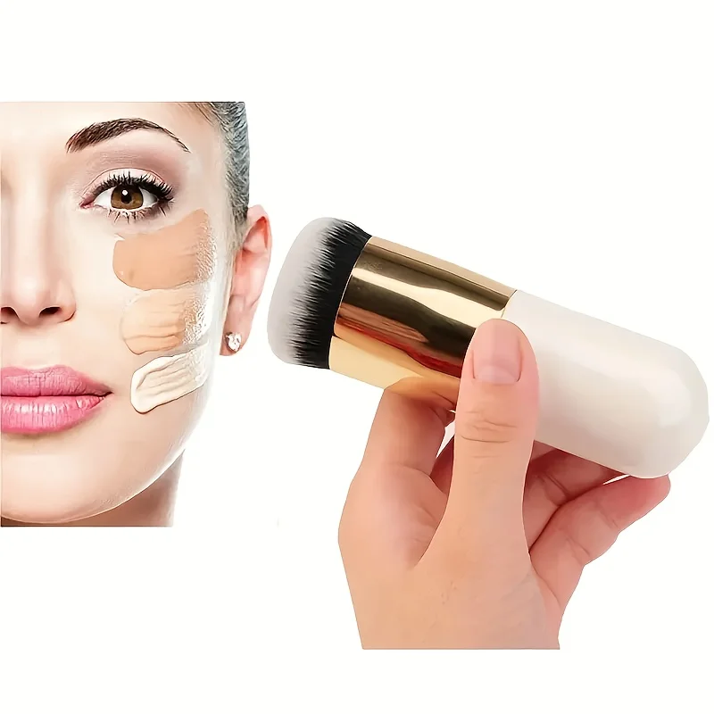 Foundation Brush Flat Edge Vegan Fiber