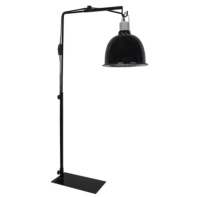 Amphibian Reptile Lampshade Lamp Holder Adjustable Extendable Metal Floor Lamp Holder Portable for Lizards Turtles