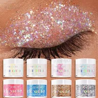 Fine Shimmer Gel Chameleon Sequin Eyeshadow Highgloss Glitter Nail Hair Body Face Multifunction Makeup Decoration Party Festival 1