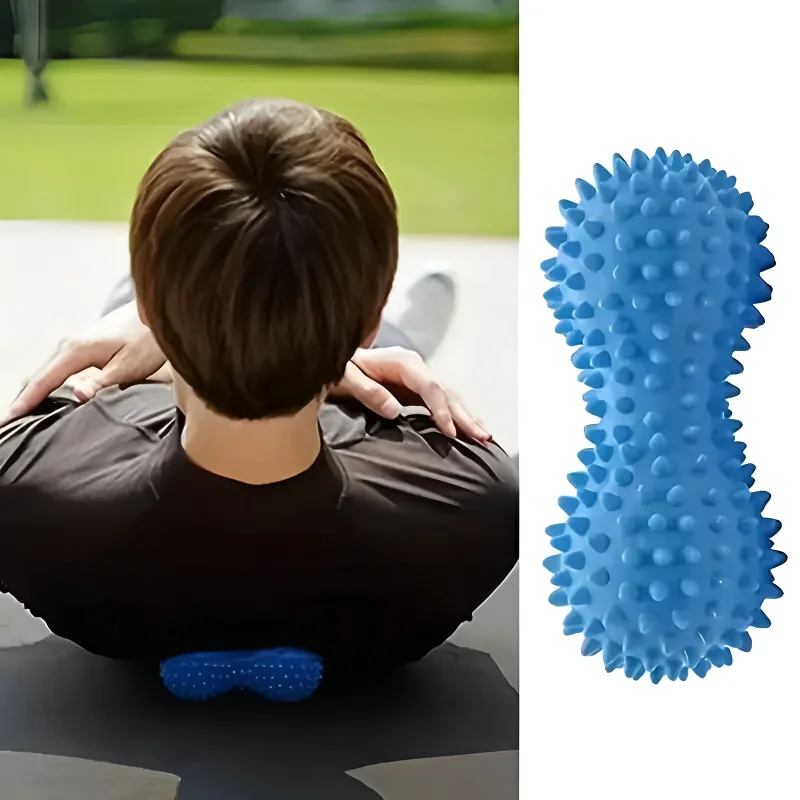 Foot Massager Peanut Massage Spiky Ball Training Grip Muscle Pain Stress Relaxation Roller Myofascial Balls for Plantar Fasc 1Pc