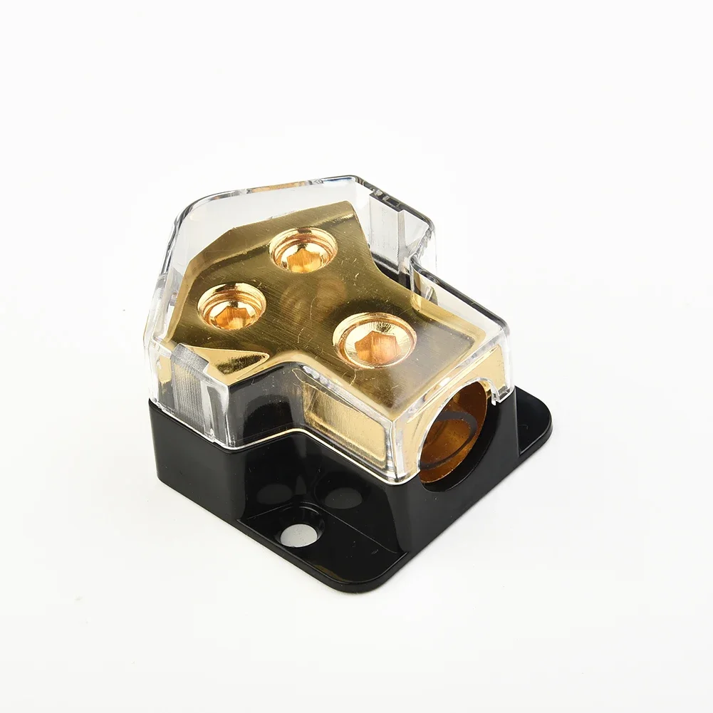 

2 Way Car Power Distributor Block Car Audio Power Wire Splitter 0/2/4 Gauge In 2-4/8 Gauge AWG Out Distributor Connecting Block