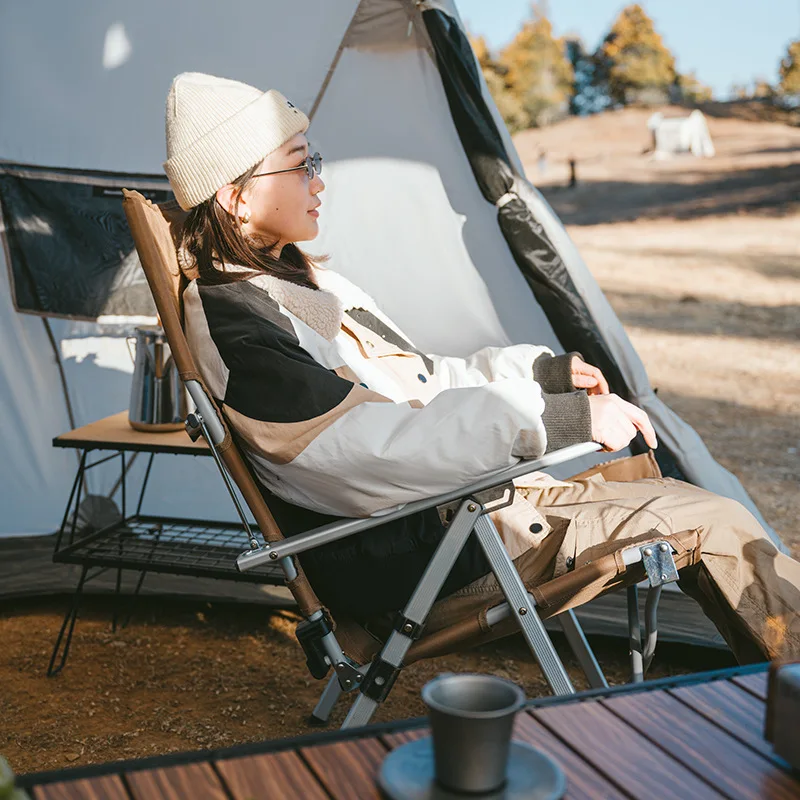 NatureHikeネイチャーハイク フォールディングチェアキャンプ カーキ