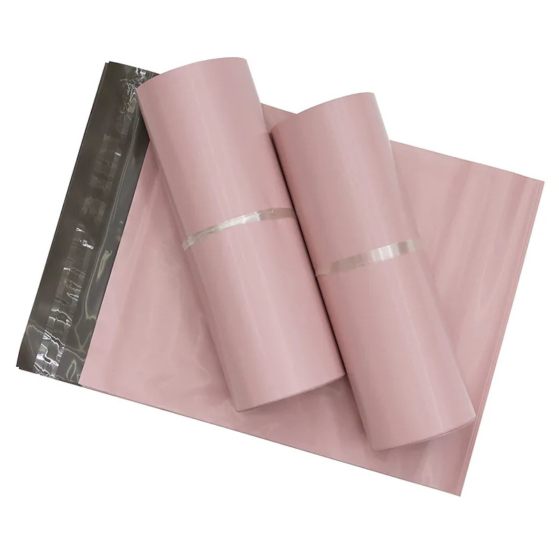 10 Stuks Licht Roze Koerier Zak Zelfklevende Verzending Mailing Zakken Kleine Business Levert Gift Verpakking Envelop Polymailer Tas