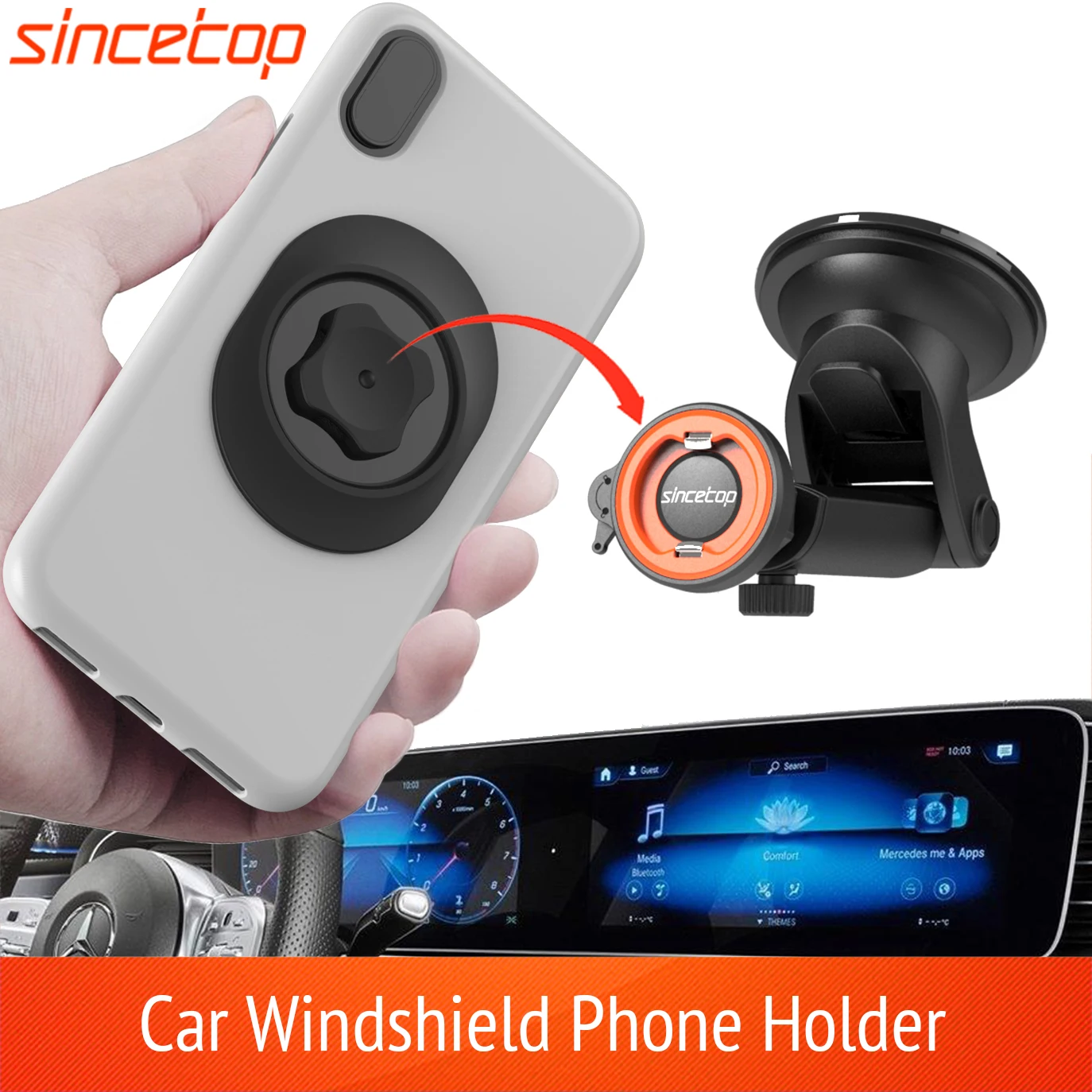 

Car Phone Holder Mobile Mount Windshield Dashboard Suction Cup GPS Stand For iPhone 13 12 11 X Xiaomi Samsung Huawei