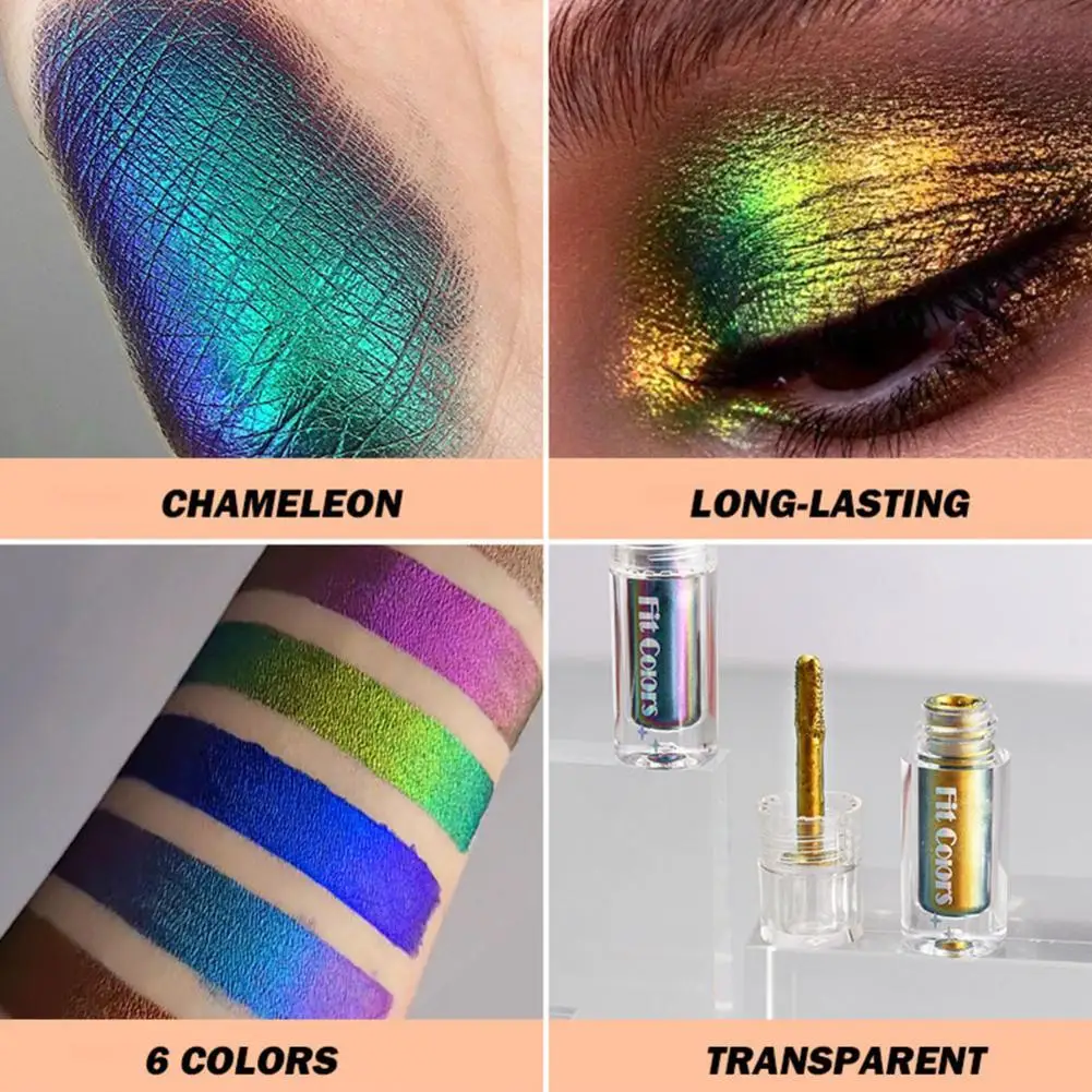 Shiny Eyeshadow Pigments Long Lasting Multi Chameleon Peacock Galaxy  Glitter Liquid Eyeshadow - AliExpress