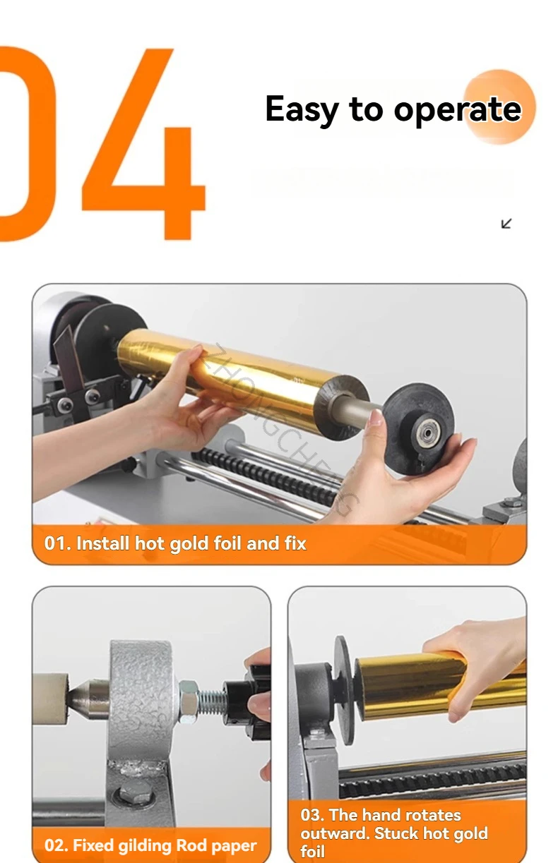New 220V Electric Hot Stamping Paper Cutting Machine, Mechanized Aluminum Hot St