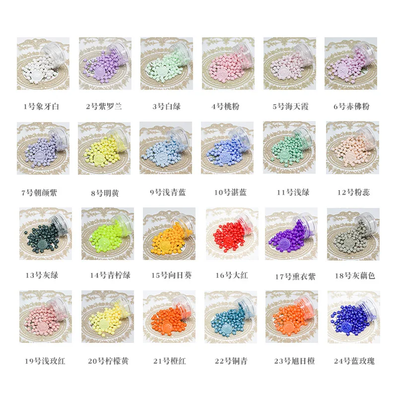 Cute Star Enamel Wax Grains for DIY Greeting Card Party Invitation