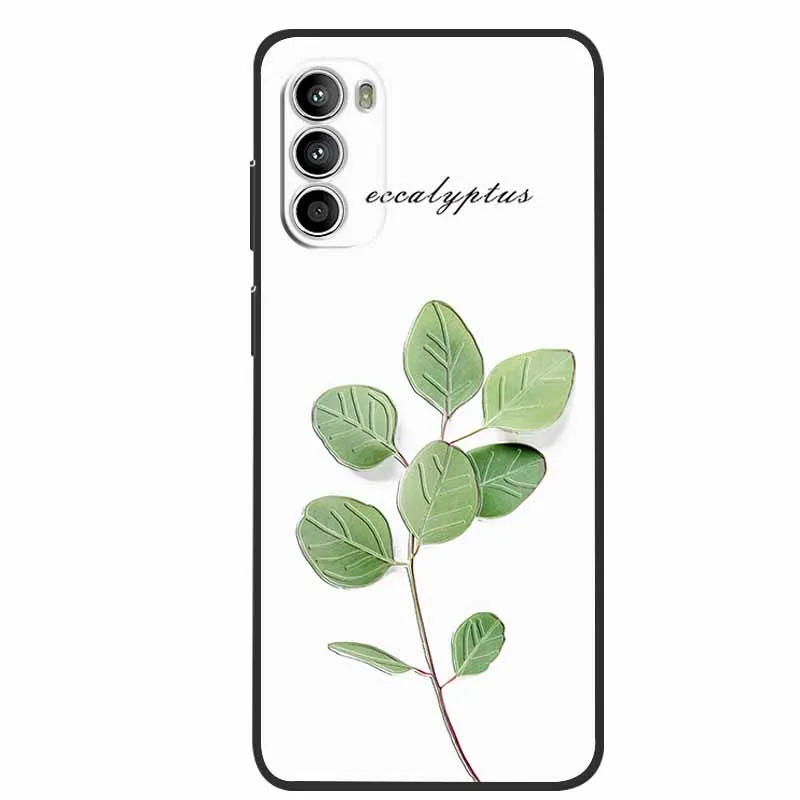 For Moto G52J 5G Case 3D Flower Emboss Soft Silicone Phone Back