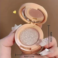 3-in-1 Makeup Palette, Matte & Pearlescent Texture Glitter Blush Highlighter Contouring 3-layer Palette 4
