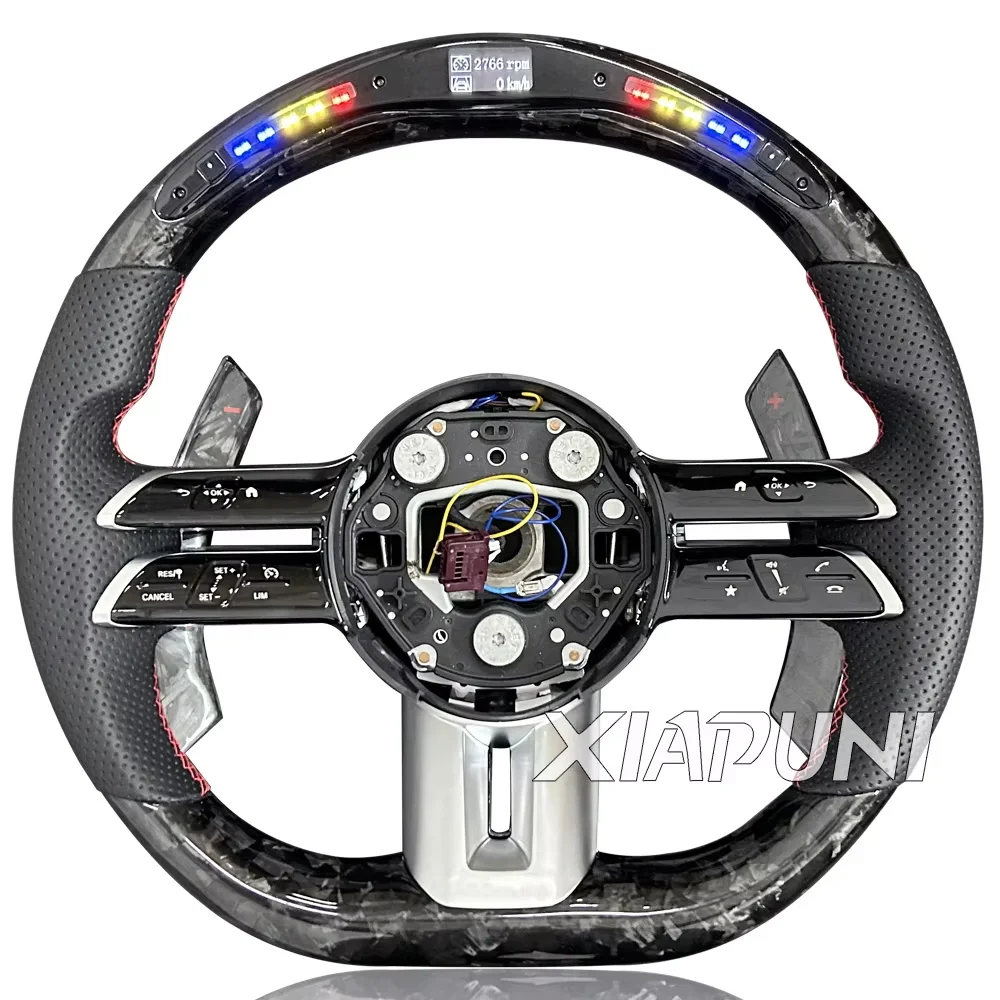 メルセデスベンツ　ステアリングホイール カスタマイズされたベンツ用ステアリングホイール,LED rpmレーシング