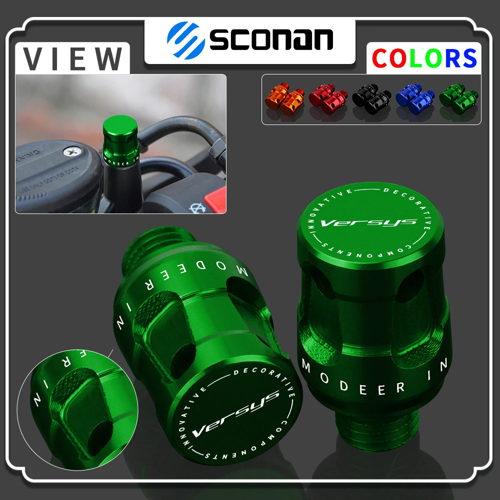 

For Kawasaki Versys Versys650 Versys1000 Motorcycle M10 CNC Aluminum Accessories Mirror Hole Plugs Bolt