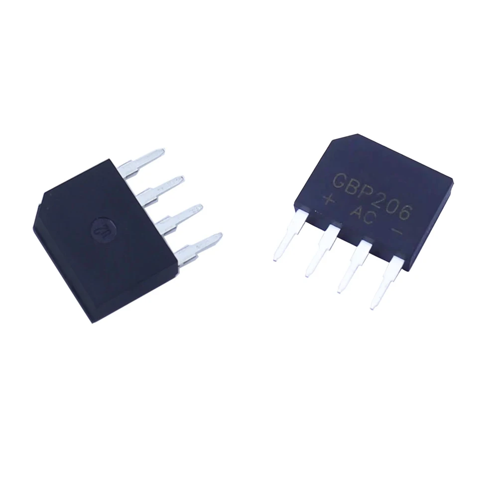 Diode Bridge Rectifier Electrical Rectifier Diodes Rectifier Diodes Electrical Diodes Electrical Component 5PCS/LOT GBP206 GBP208 GBP210 GBP306 GBP307 GBP310 GBP406 GBP408 GBP410 DIP-4 Bridge Rectifiers Single Phase Standard