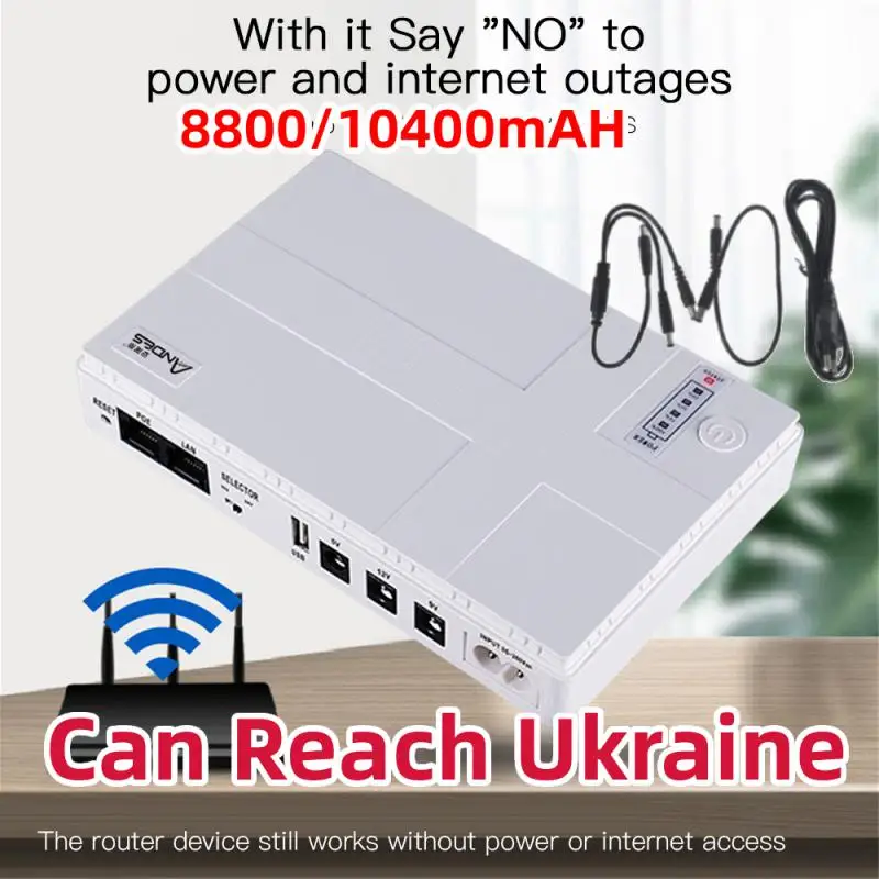

Портативный резервный аккумулятор постоянного тока 8800/10400 мАч 5 в 9 в 12 В выход Источник бесперебойного питания адаптер резервный аккумулятор вилка европейского стандарта