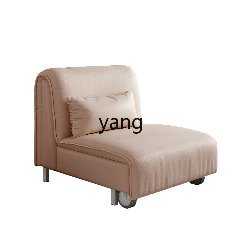 

Yjq Sofa Bed Foldable Dual-Use Single Multi-Functional Disposable Faux Leather Children's Cute Sofa Bed Pink