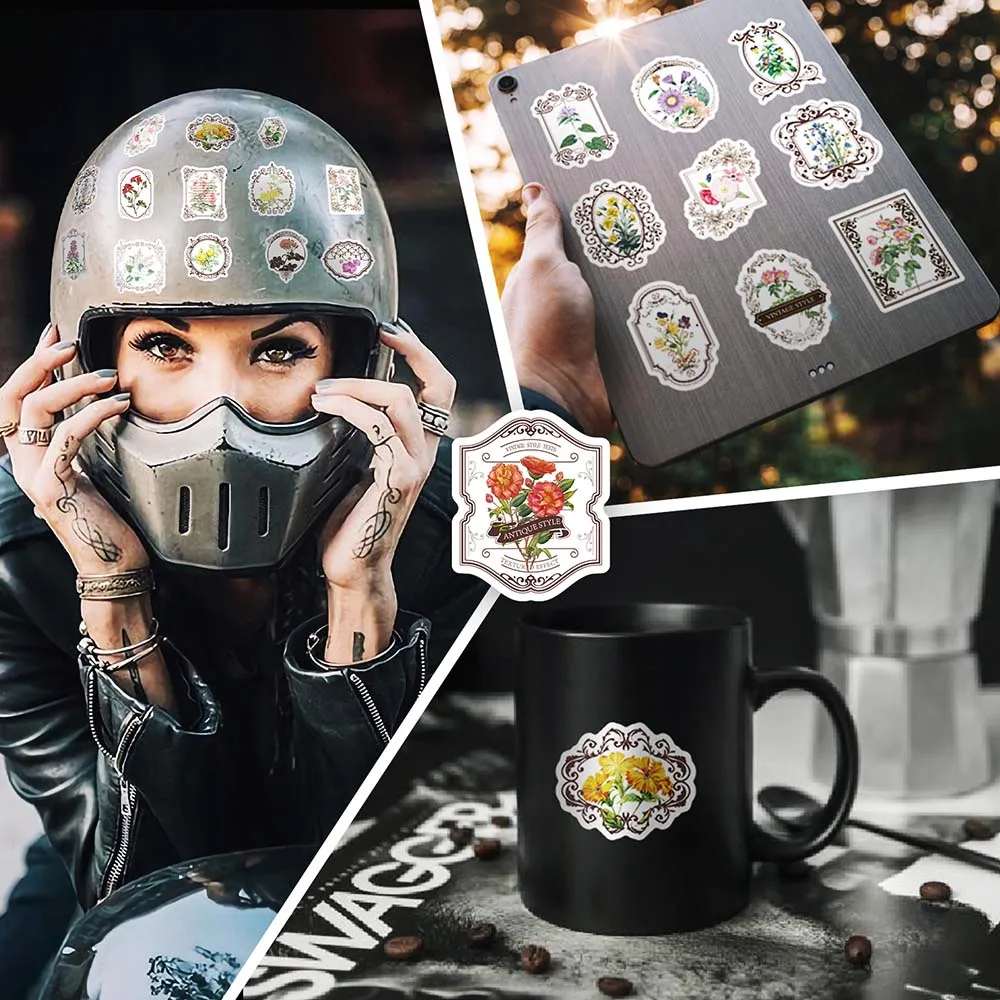 Рисунок 6 - 10/50Pcs ретро цветы арт эстетические