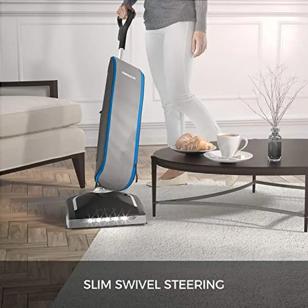 HEPA Swivel Bagged Upright Vacuum Cleaner Lightweight Pet Odor Reducing Carpet Hard Floor UK30305PC Blue Disk Brush 4X Capacity 2