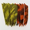 50Pcs 3 Inch Arrow Feathers Fletching Shield Cut Right Wing Ink Painting Turkey Feather Vanes Archery DIY Accessories 3