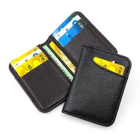 H014 New Wallet Men's Short Small Multifunctional  ID Card Holder PU Leather Business Men Purse Fashion High-quality Casual Bag 2
