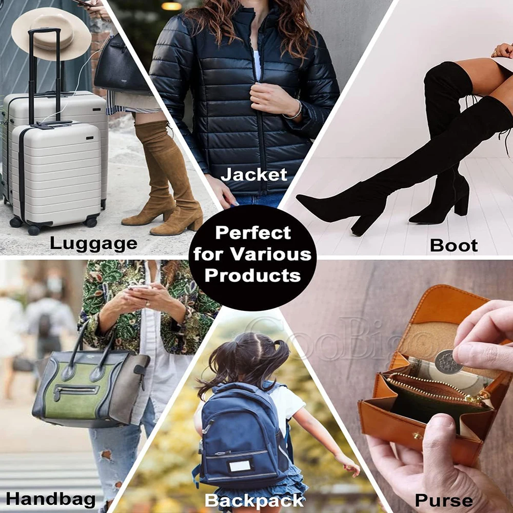 Zipper Pulls Cord End Rope Zip Puller Tab Replacement Clip Garment Tag Fixer Travel Bag Backpack Suitcase DIY Accessories 50pcs