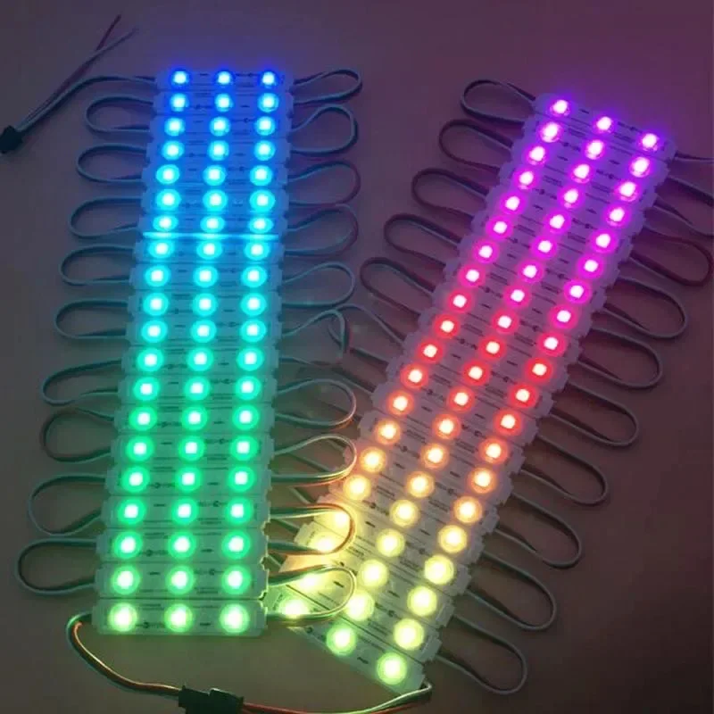 20pcs WS2811 LED Modules DC12V Waterproof IP68 Full Color Advertisement Lamp for Shop Signboard Letter Light-box Decoration