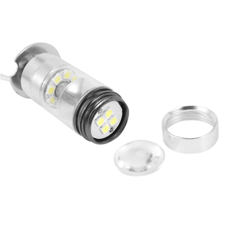ABIF-8Pcs 6000K 백색 LED H3 100W 2323 자동차 안개 전구 DRL