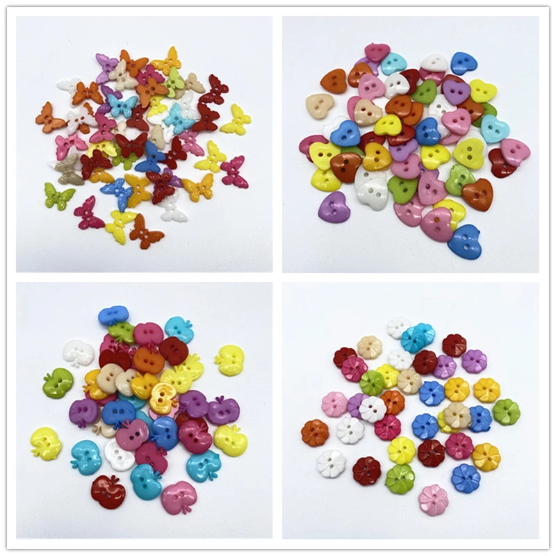 Buttons 2 Hole Cloths Buttons Baby Clothes Apparel Shapes Buttons