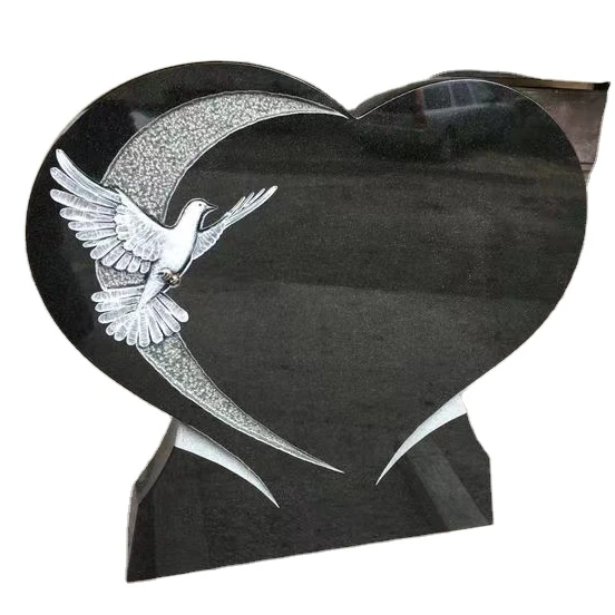 Heart Shape Cheap Granite Tombstone Gravestone Design Monument Granite