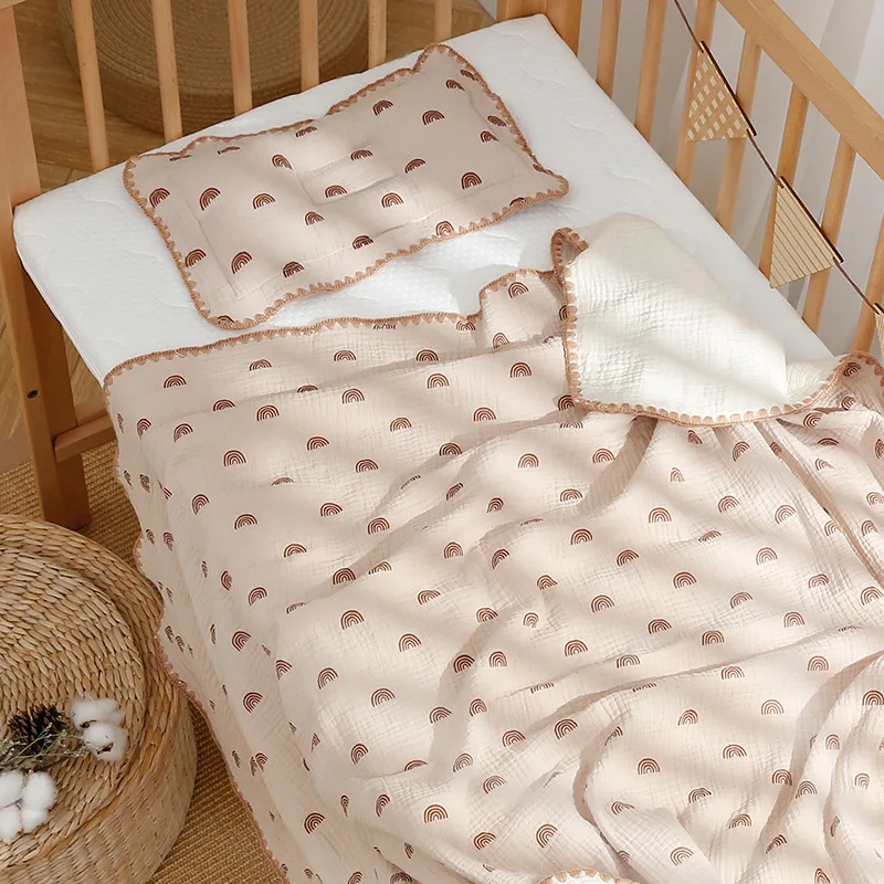 4 Layers Baby Born Blankets Muslin Cotton New Born Swaddle Wrap Baby