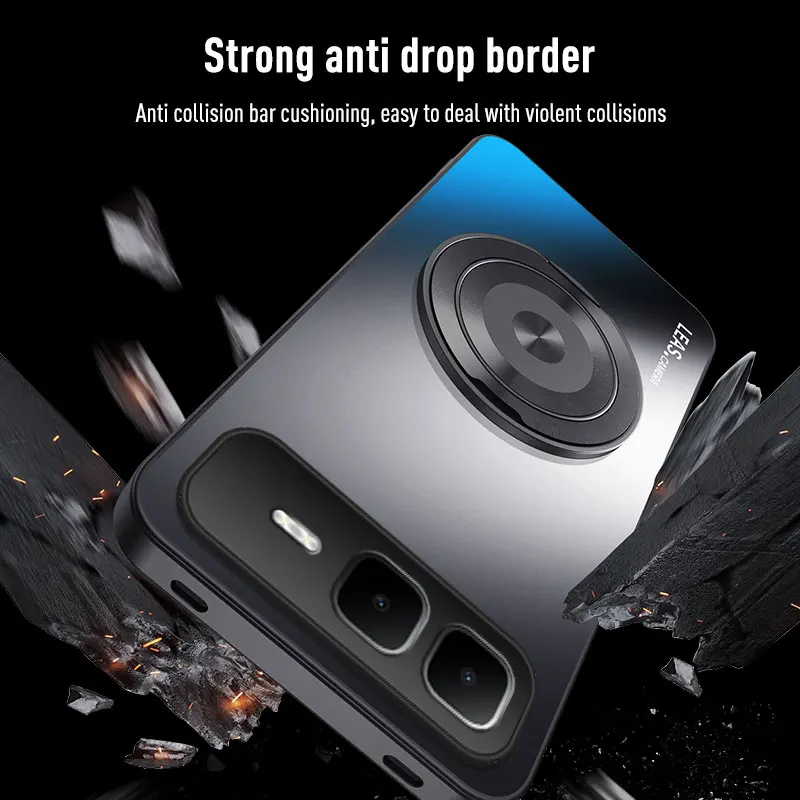 Magnetic Ring Stand Phone Case with Magsafe and Lens Protection