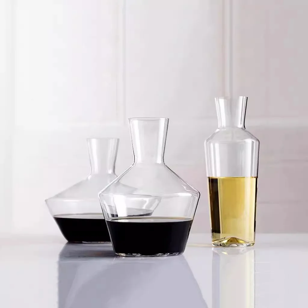 820ml Superior Quality Simple Style White Wine Decanter Handmade Crystal Perfect Flawless Decanter
