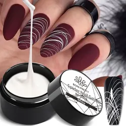 BORN PRETTY Super Laser Metallic Gel Nail Polish - Silver Mirror Glitter Chrome Effect (Spider Nail Gel SG01)