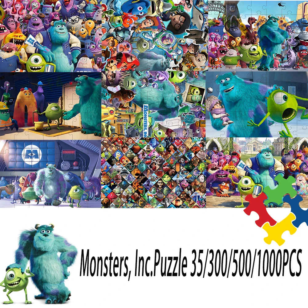 Jigsaw Puzzles 108/200/300/500/1000 Monsters, Inc Jıgsaw puzzle wooden onePiece Puzzles for Adults children