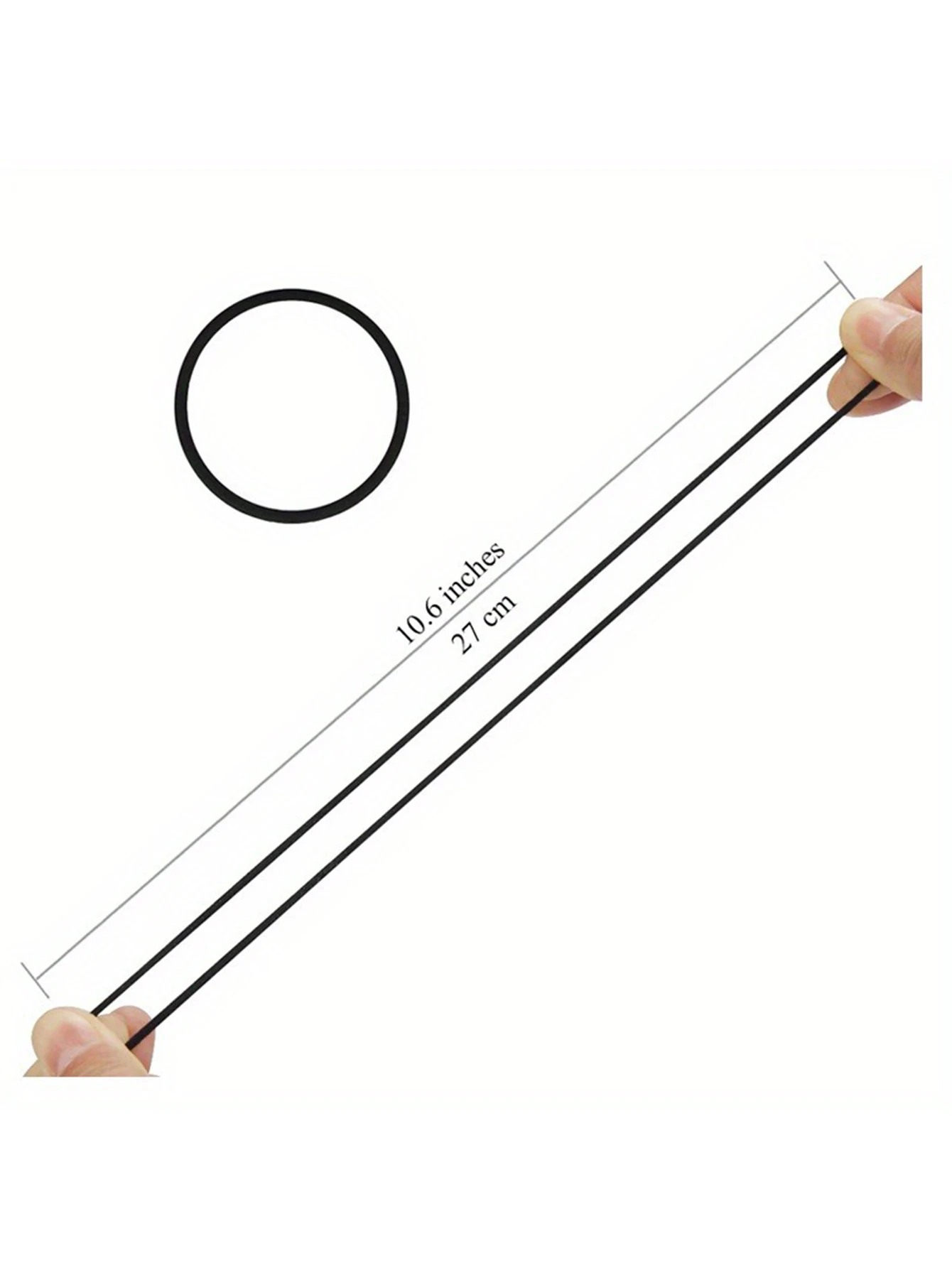 Ponytail holder in use