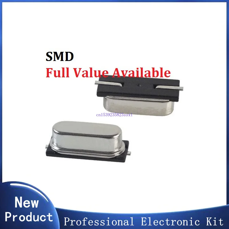 

Пассивный кварцевый генератор SMD 3,579545/4/6/7.3728/8/10/12/11.0592/12/13.56/14.7456/16/18.432/20/22.1184/24/25/26/27/27.12/MHZ/M