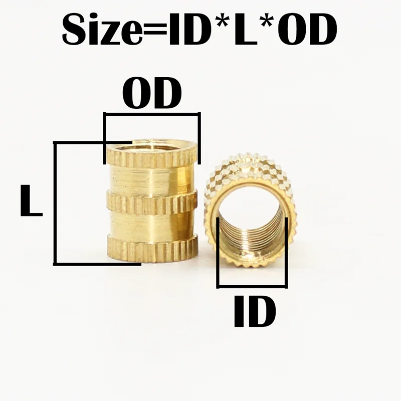 Description Picture 6 of itemSolid Brass Injection TS100 Soldering Iron Tool M2 M3-M8 Hot Melt Knurled Thread Injection Brass Hot Melt Insert Nut 3D Printer
