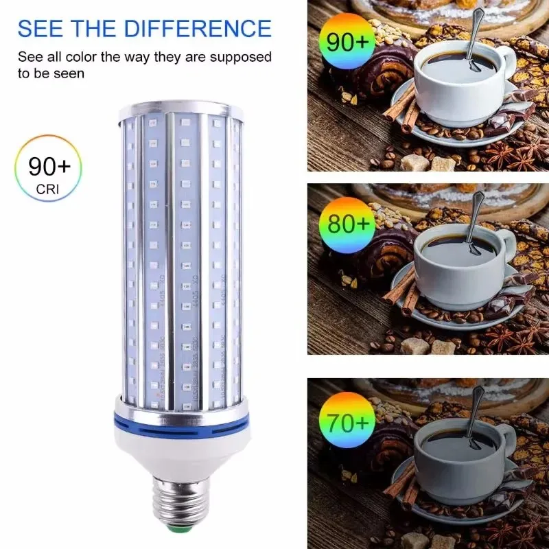 Disinfection UVC Lamp E27 60W LED Ultraviolet Lamp with Timer Remote Control 110V 220V Germicidal