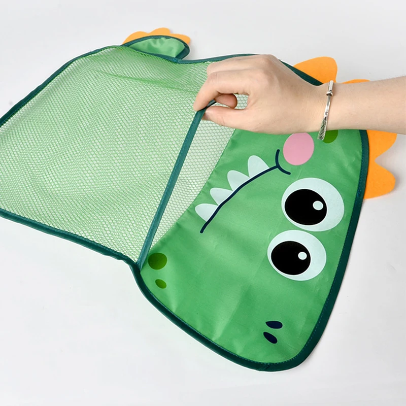 Dinosaur Animal Baby Bath Toys Organizer Kids Tidy Storage Suction Bathroom Bathtub Doll Hanging Bag Basket Mesh Bag Water Toys 2